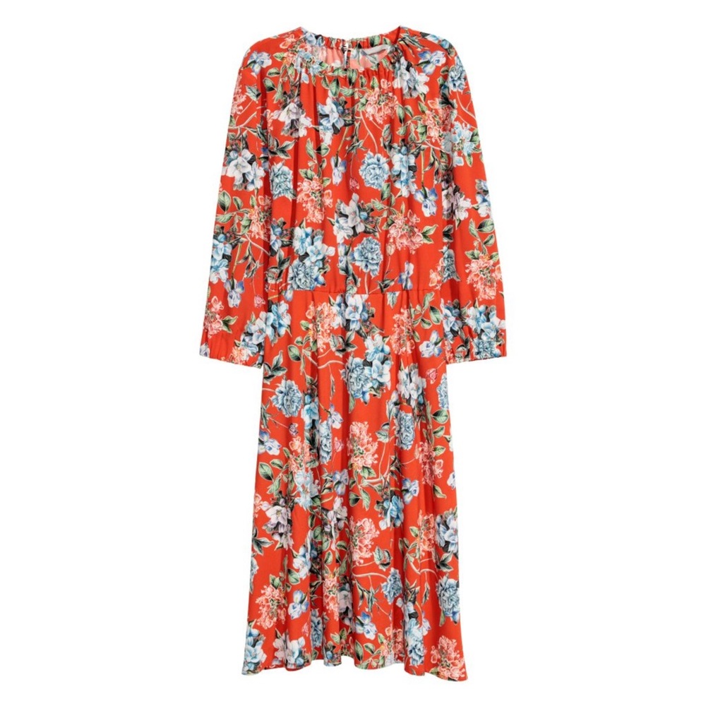 H&M- Floral Midi Dress
